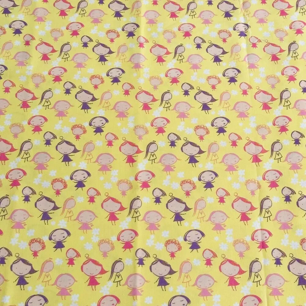 Free Spirit Fabric Flowers and Girls Fabric Quilting Cotton 25